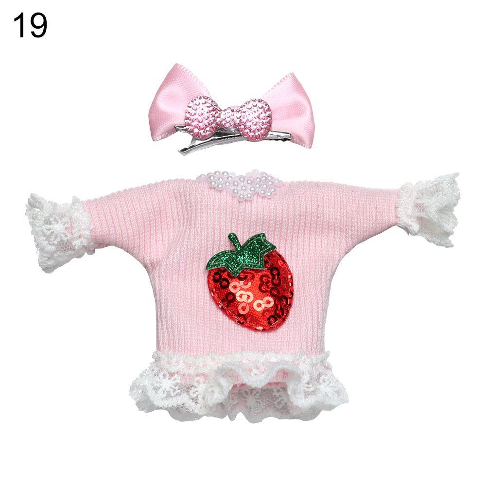 DIY Sewing Fabric Summer 16~17cm Dolls Dress Toys Lace Skirt Toys Clothes