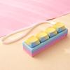 Portable Small Size Stress Relief Toy with Button Lanyard Pocket Fidget Toy for Anxiety Alleviation Commute Daily Use