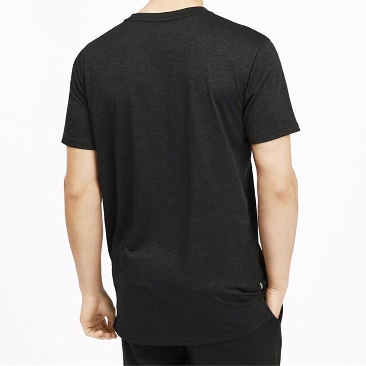 Puma Large Logo Print Short Sleeve T-Shirt Men Tops Black 518382-02