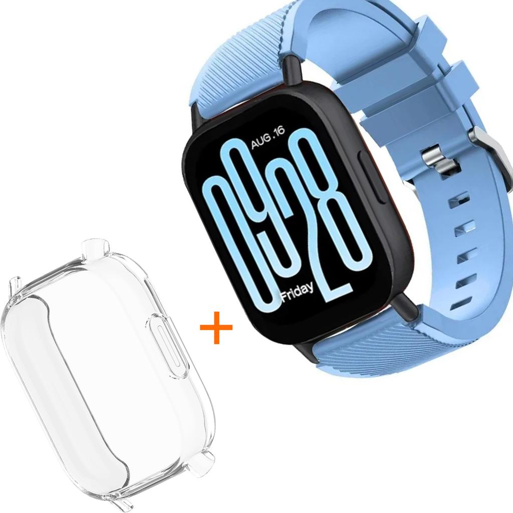 Silicone Strap With TPU Case For Xiaomi Redmi Watch 5 Active Lite Smart Watch Wrist Band And Case For Redmi Watch 5 Active Lite