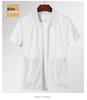 Men's Plus Size Breathable Mesh Stand-Up Collar Vest with Multi-Pocket Design