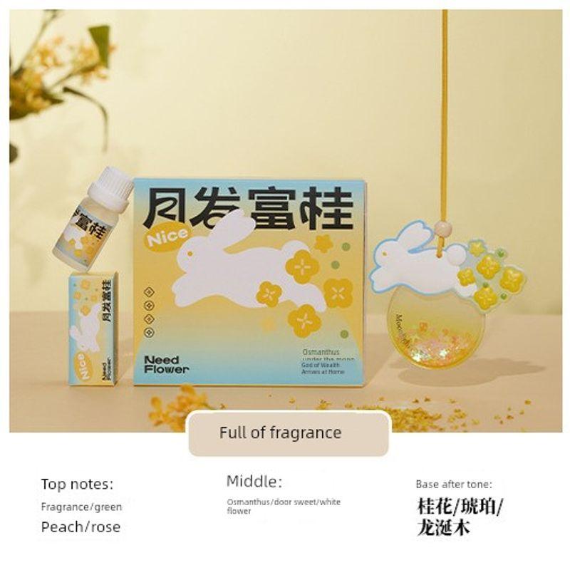 Fragrance Car Hanging Aromatherapy Plaster Diffuser Scented Tablets Long-Lasting Fragrance Company Employee Mid-Autumn Festival Gift Box Souvenir Full of fragrance