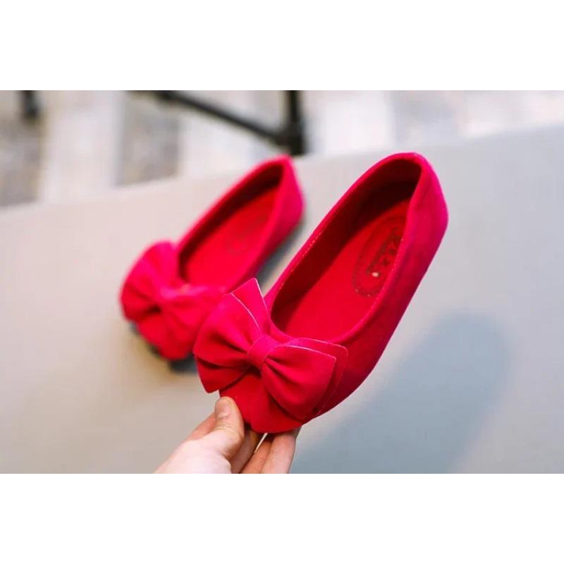 Modische Mädchenschuhe Große Schleife Bonbonfarbe Kinder Sandalen Zum Hineinschlüpfen Kinder Freizeitschuhe Weich