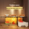 Compact Indoor Cat Villa: Integrated Bed, Toilet, and Play Area - Space-Saving Design for Apartment Living