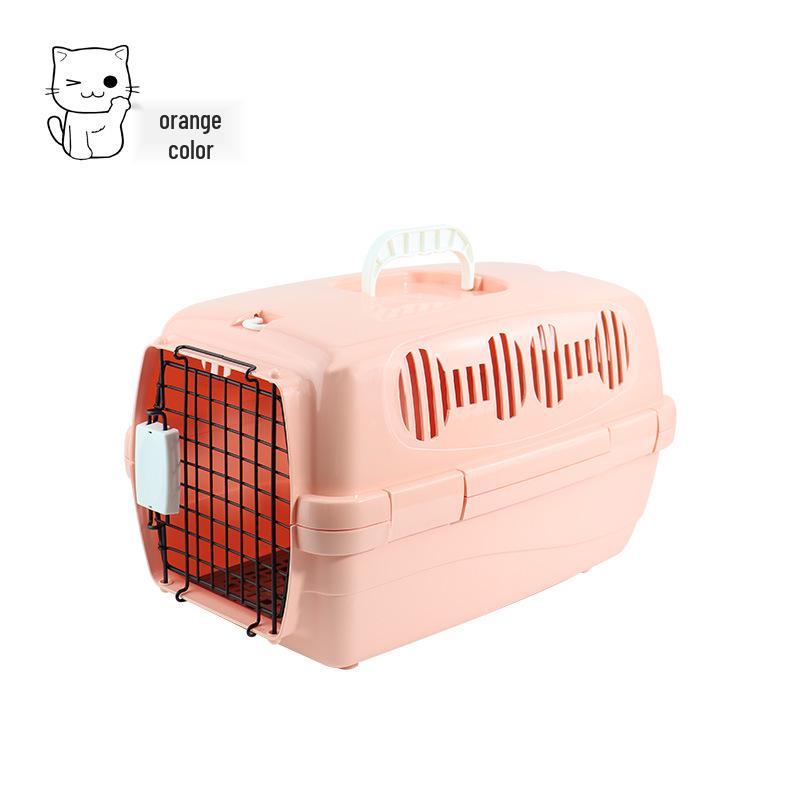 Portable Pet Travel Crate: Breathable, Handheld Carrier for Cats & Dogs