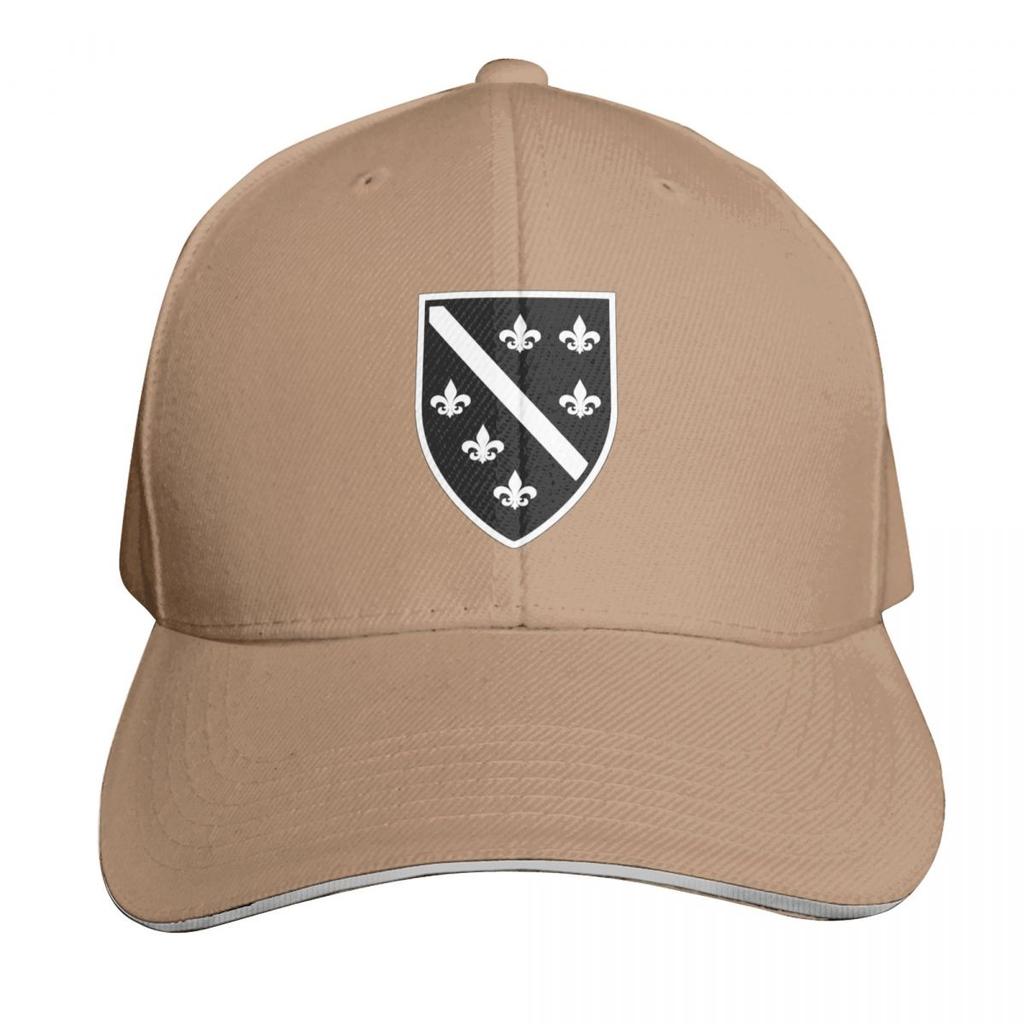 Bosnia BiH BosniaHerzegovina Original Crest in Black White Baseball Cap Military Cap Unisex sailor cap for Unisex For Unisex Womens