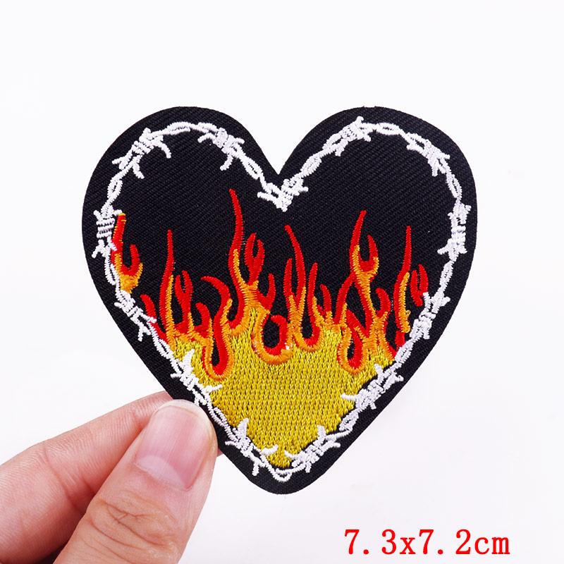 Game Over Patch Iron On Patches For Clothing Punk /Horror Embridered Patches On Clothes Horror Skeleton Patch Sticker