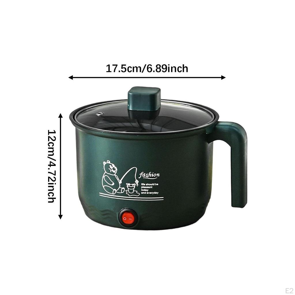 Small Electric Rice Cooker Fit 12 People Nonstick for Noodles Ramen Cooking Only Pot