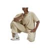 Jordan Essentials Logo Loose Fit Round Neck Short Sleeve Drop Shoulder T-Shirt Women tops Beige DO5038-234