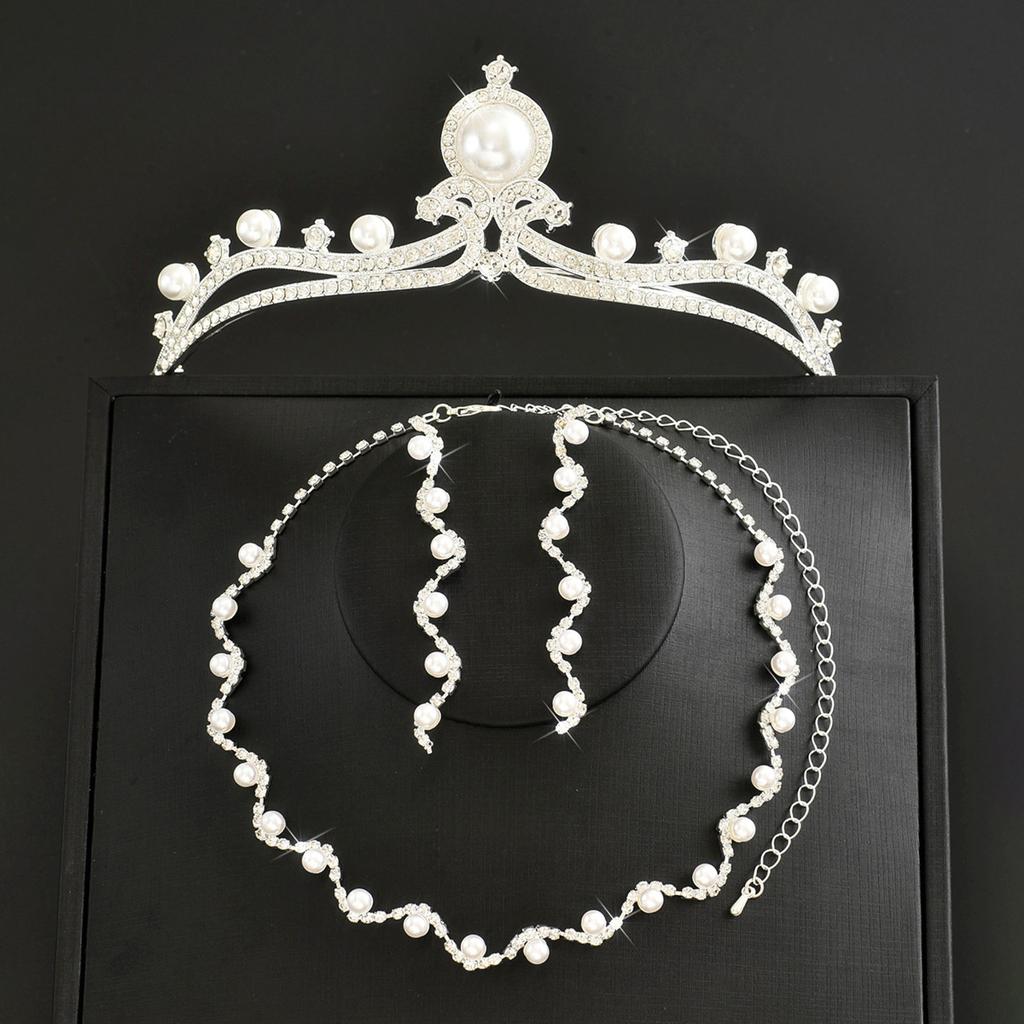 Bridal Headgear High-End Atmospheric Alloy Crystal Crown Birthday Girl 18-Year-Old Adult Headgear Wedding Jewelry