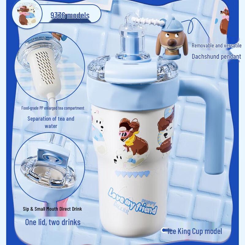 Dileber Puppy Dachshund Insulated Water Bottle