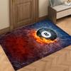 Black Billiards Door Mat Ball No Bedside Entrance Bath Floor Decoration Corridor Door 8 Mat Carpet Game Living Room Balcony