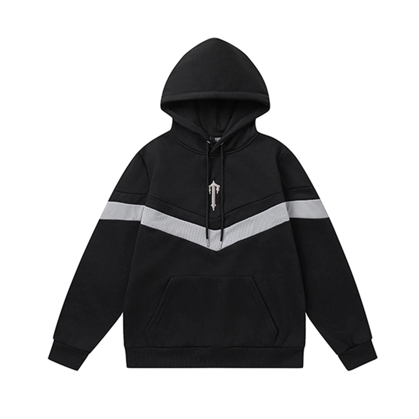 

Унисекс вышитая толстовка для бега с длинными рукавами L чёрный