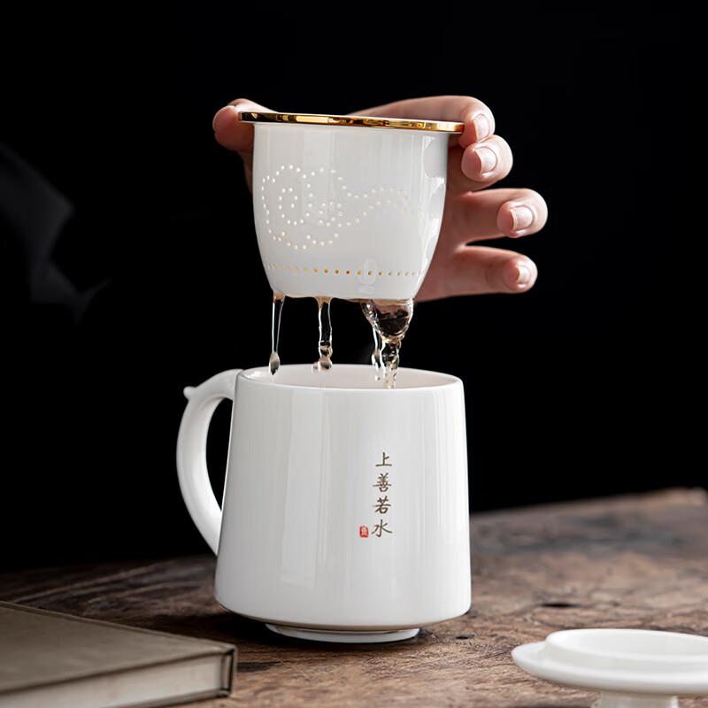 Tang Feng Ceramic Tea Infuser Office Mug