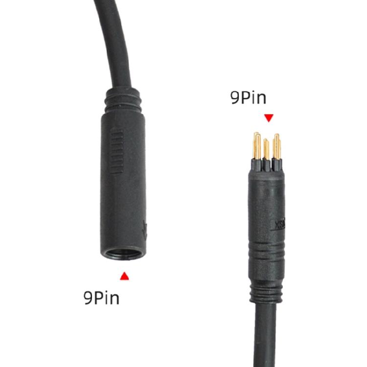 Elektrofahrräder 9-Pin Motor Umwandlungskabel Verlängerungskabel Elektrofahrradmotor Verlängerungskabel mit Stecker/Buchse