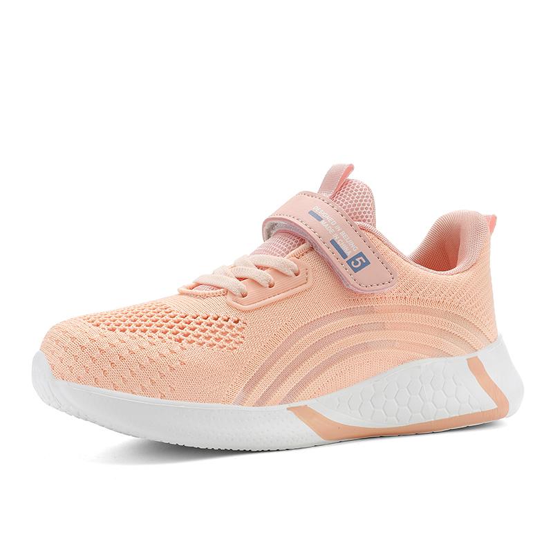 28-38 Children's Plus Size Lightweight Fashionable Breathable Velcro Fly Woven Sports Shoes Casual Shoes Running Shoes