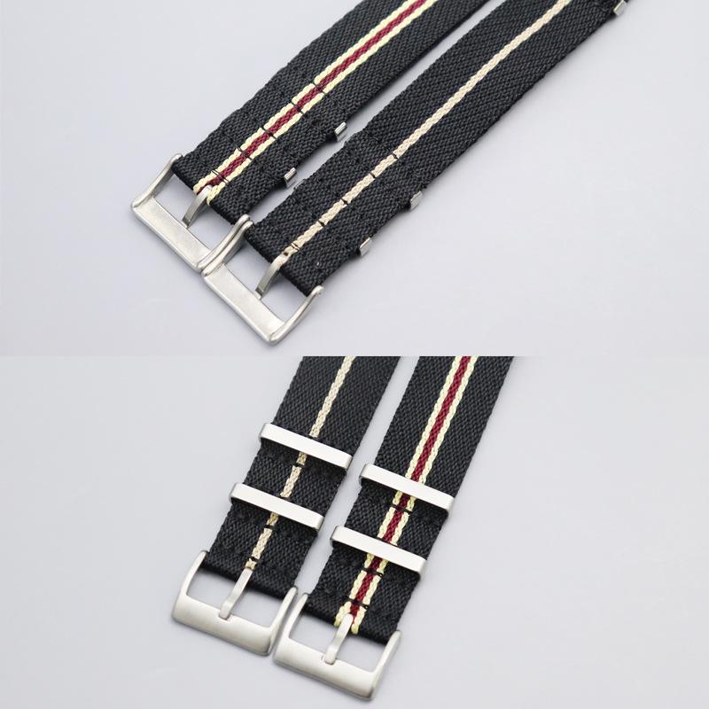 Tudor Rose NATO Nylon Uhrenarmband - 20mm/22mm Nylon-Gewebe Armband