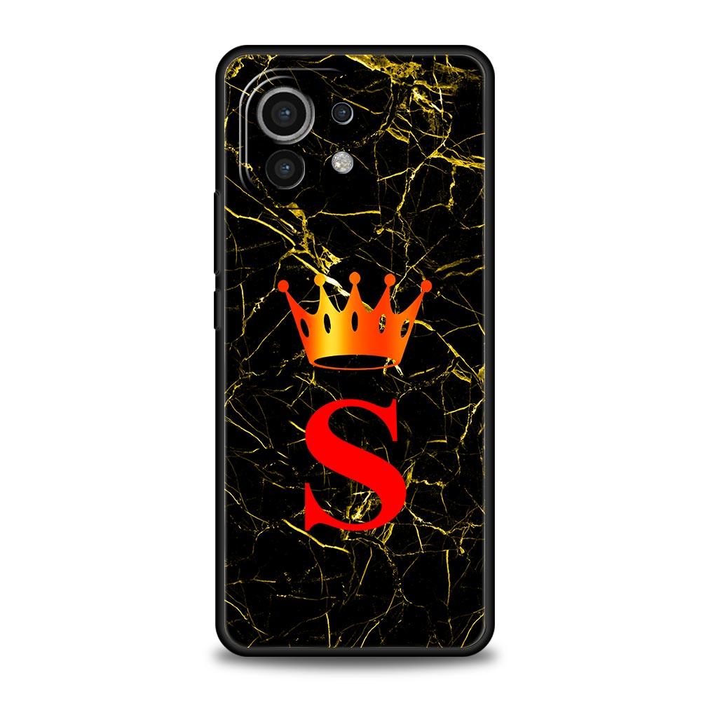 Marble Letter Phone Case Cover for Xiaomi Mi 17 15 14 13 12 11 Ultra 15T 14T 13T 12T 11T Pro Lite 5G Soft TPU Shell Fundas Capas