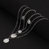 European and American Jewelry, Multi-layer Round Brand Leaf Long Necklace for Women, Fashionable Retro Personalized New Item Jewelry