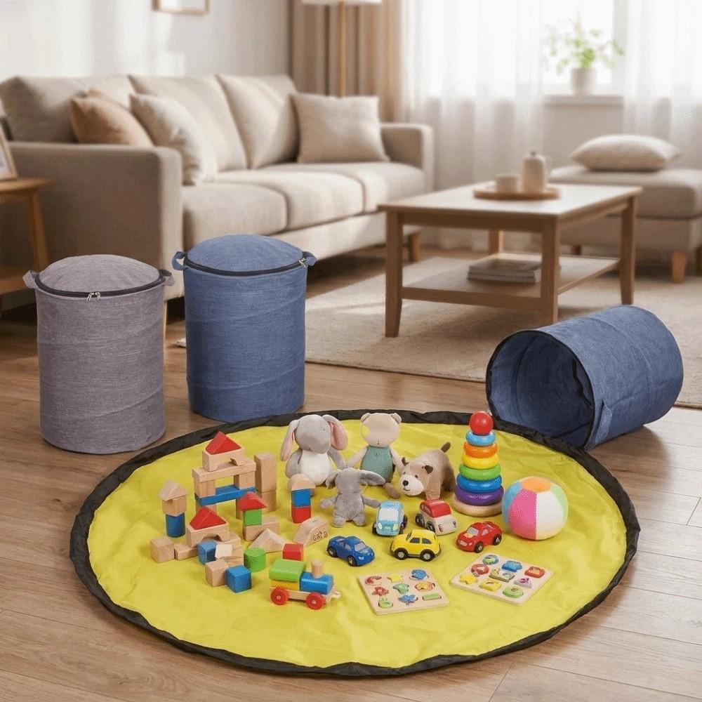 Hand-held Game Mat Storage Bucket Detachable Children's Toy Storage Bag Playroom