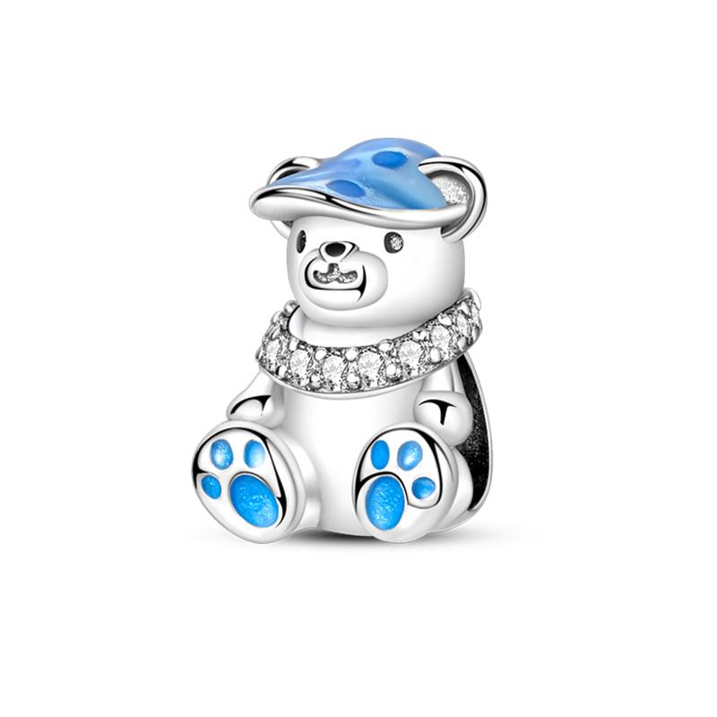 Jungfräuliches Kupfermetall Koala Elefant Kaninchen Haustier 3mm Charm Perlenkomponenten Perlenkomponenten Anhängerperlenkomponenten Ideal Entworfen für Geburtstage Hoch