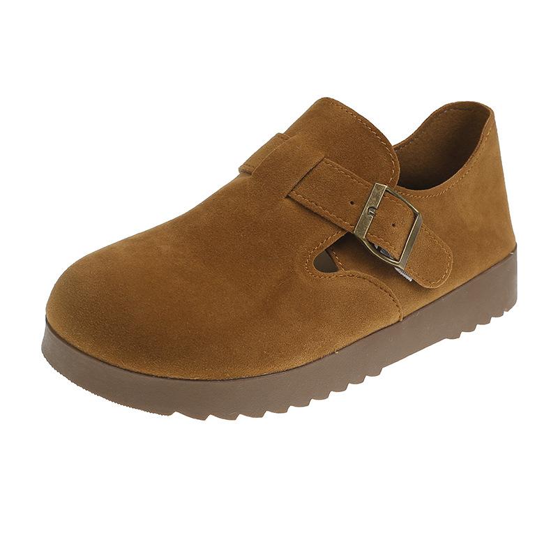 

Зимние новые ретро ленивые хлопковые туфли на толстой подошве с вельветовым верхом для беременных женщин 40