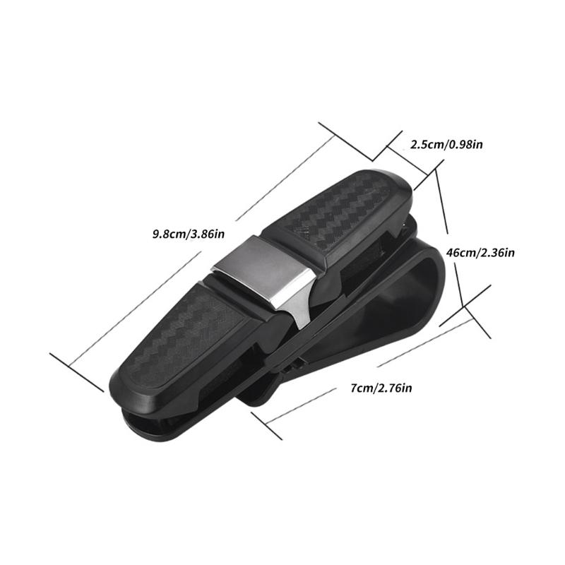 Sunglasses Holder for Car Sun Visors Eyeglass Hanger Clip Card Ticket Holder