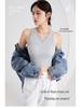 Women's Slimming Tank Top with Bra Pads, Cropped Waist Length