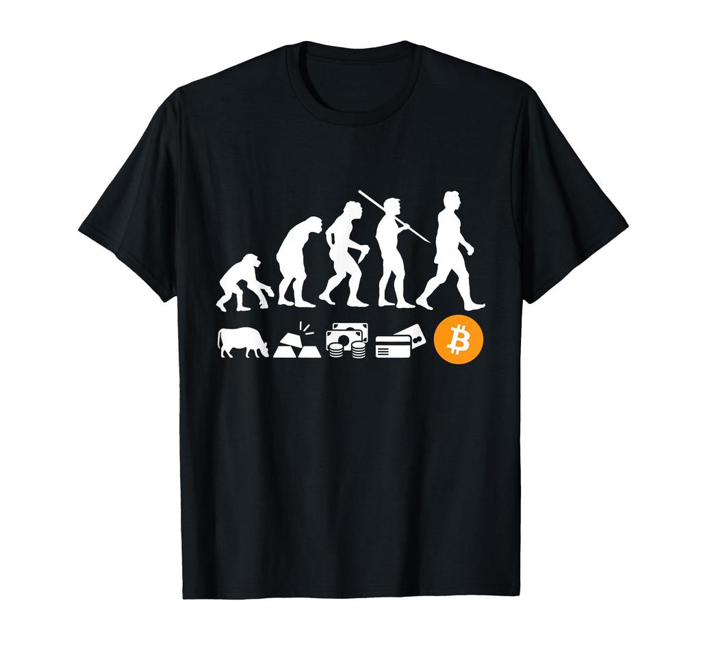The Evolution of Money Bitcoin | BTC Crypto T-Shirt