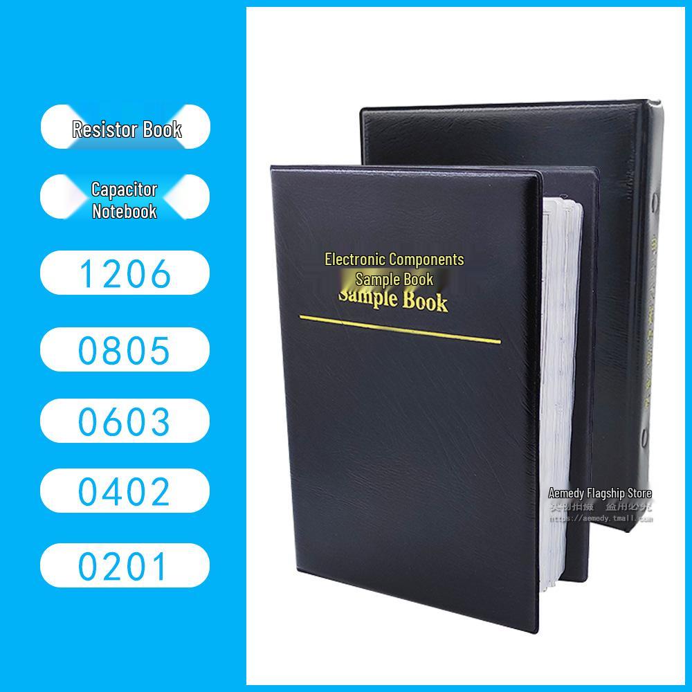 SMD Resistor/Capacitor Sample Book: 0201, 0402, 0603, 0805, 1206 - 1% Tolerance