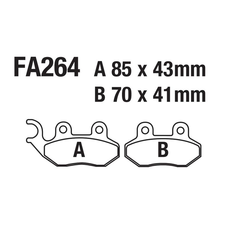 USERX Motorcycle Disc Brake Pad Brakes Front Rear Disc Brake Pads For FA264 SYM PEUGEOT TOMOS PGO SINNIS