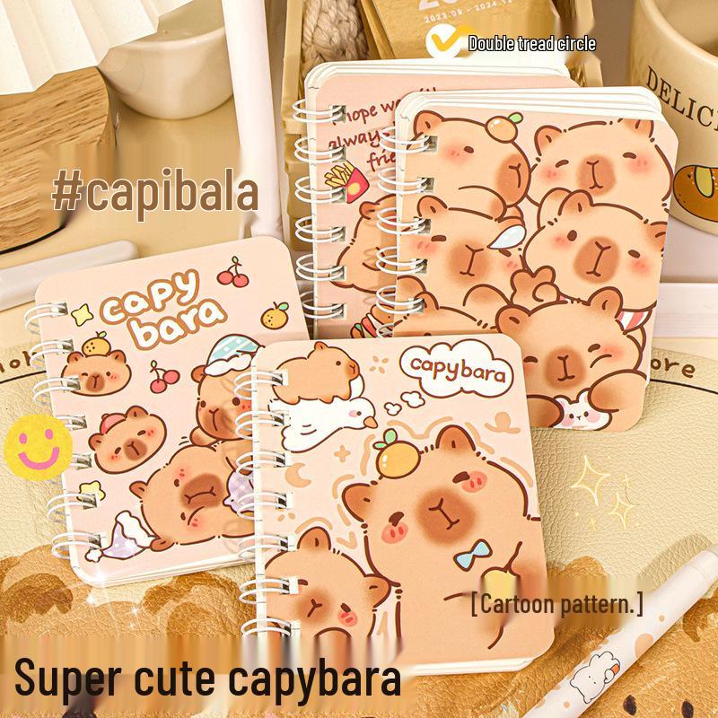 

Capybara Mini Lined Pocket Notebook - Portable Student Carry-On Vocabulary Book