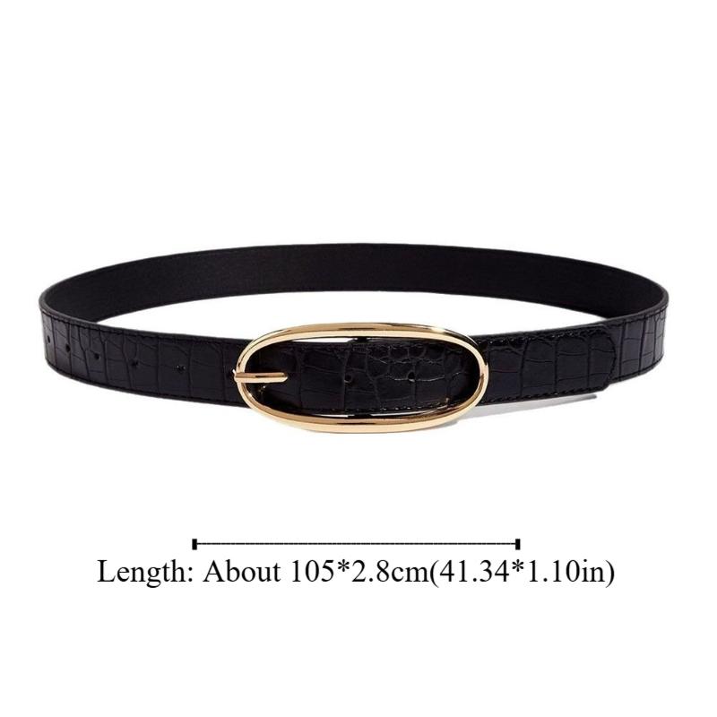 Ins Style Designer Women's Belt Luxury Red Black Coffee Y2k Waist Belt PU Leather Casual Dress Jeans Belt Spicy Girls