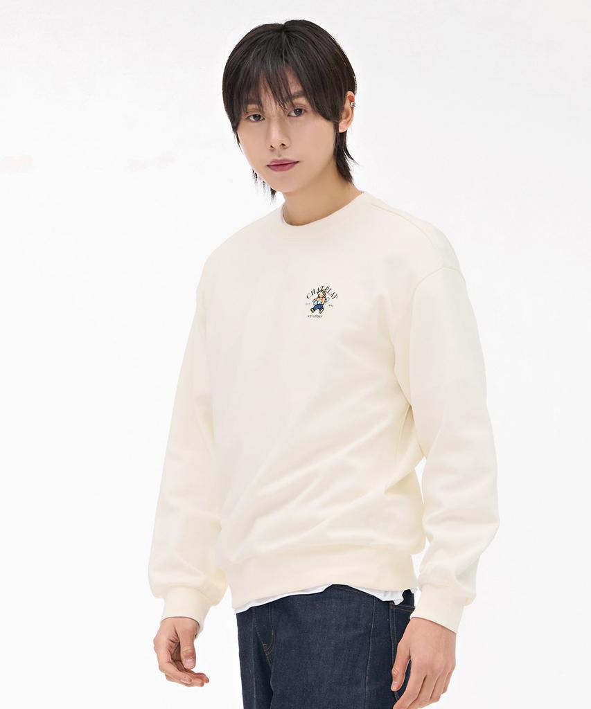 CHASECULT Unisex Character Graphic Sweatshirt - Ivory