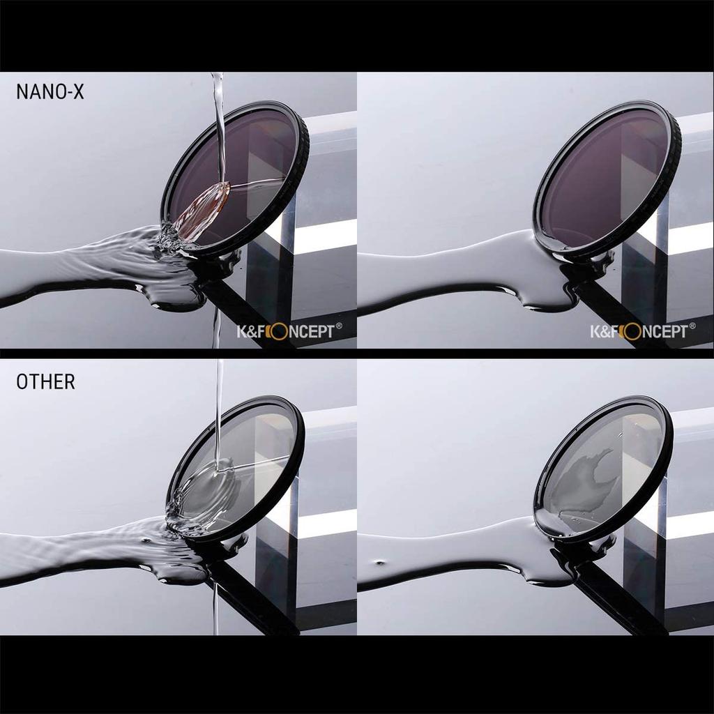 Concept Variable ND Filter Variable ND Light Attenuation Range MRC Nano Coating No Unevenness K&F NANO-X ND2~ND32 X-shape () (62MM, NANO-X NDX2-32)