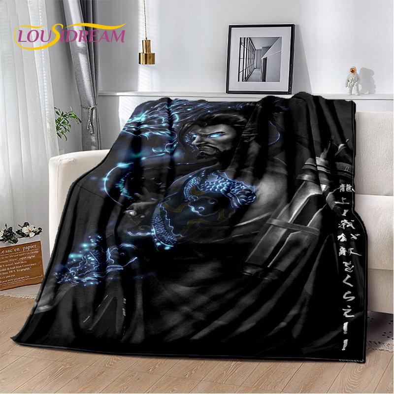 Overwatch Game Gamer DVA  Reaper Soft Plush Blanket,Flannel Blanket Throw Blanket for Living Room Bedroom Bed Sofa Picnic Kid 3D