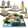 City Architecture Building Blocks Colosseum Taj Mahal Fallingwater Villa New York MOC Creative Model Bricks Adult Toys Gifts