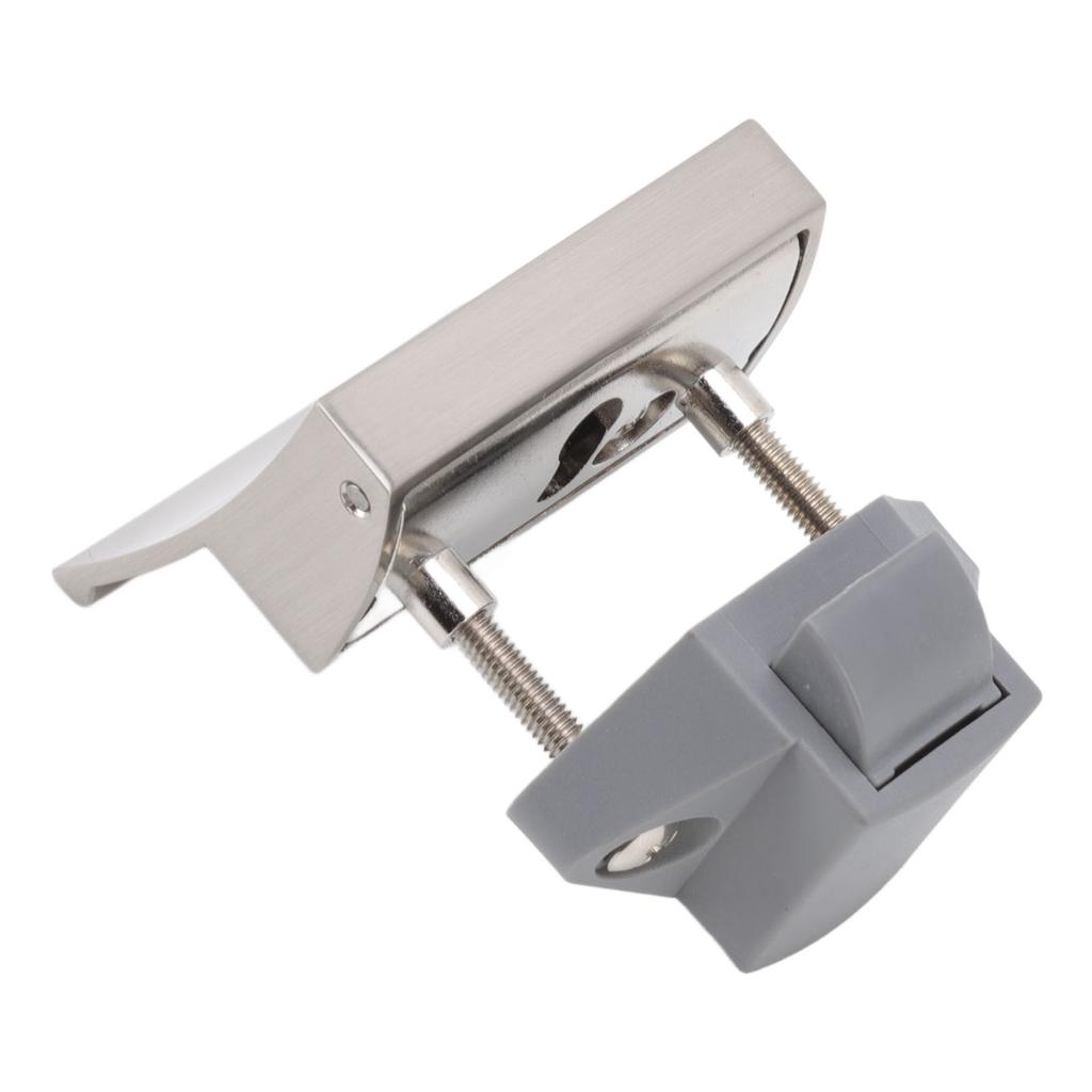Cabinet Door Lock Buckle Metal Nylon Drawer Lock Handle Mounting Set for RV Yacht 7mm Opening P07