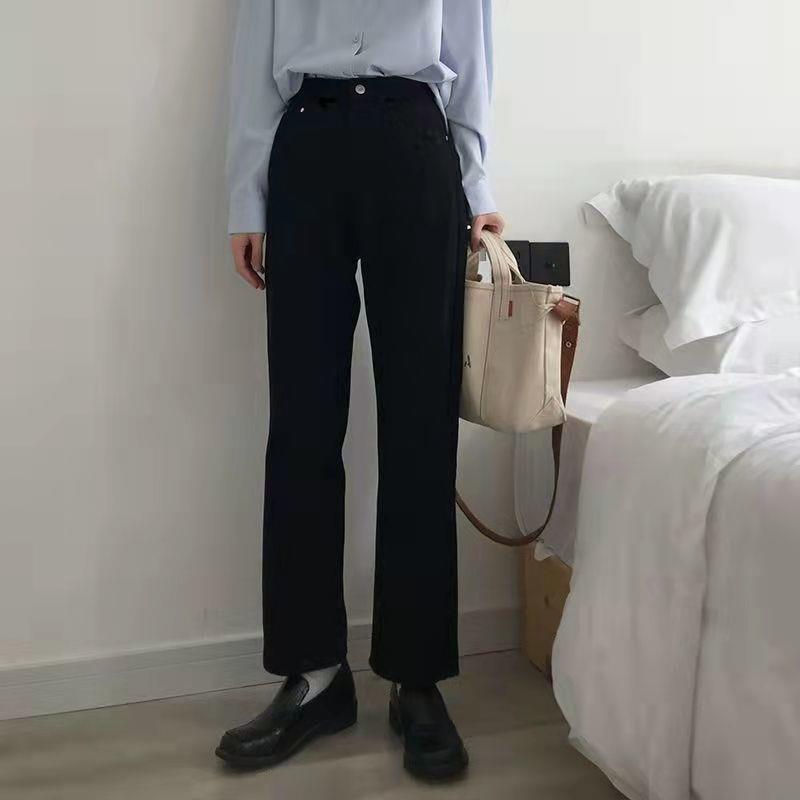 Purple High-Waist Wide-Leg Casual Drape Pants for Women
