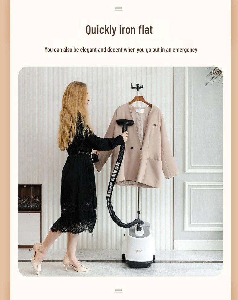 Yuqiao Vertical Garment Steamer: Powerful Commercial & Home Use Electric Iron with All-Copper Core.