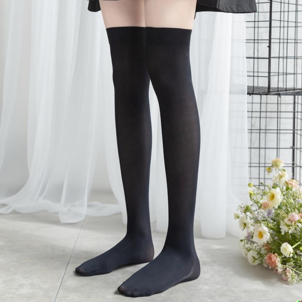Women's Matte Bow Over-the-Knee Bavarian Festival Socks