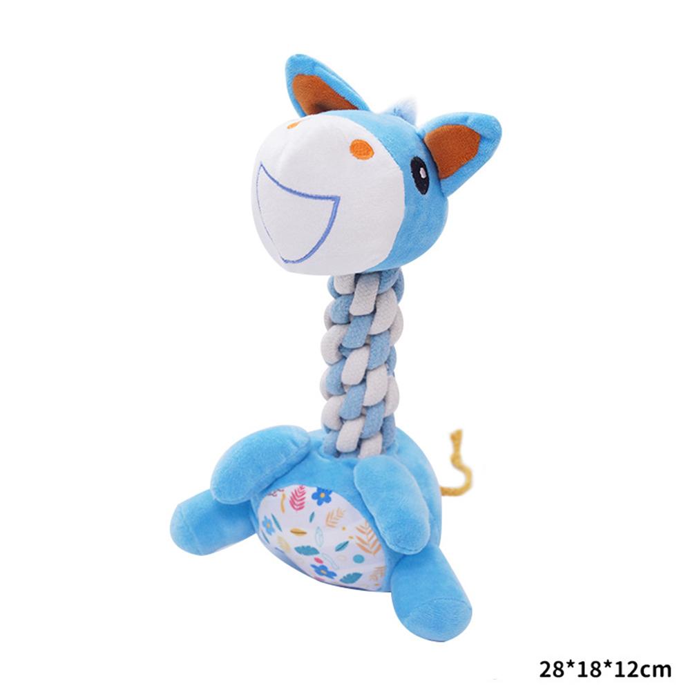 Manufacturer Custom Logo Chew Giraffe Horse Dinosaur Design Dog Plush Toys
