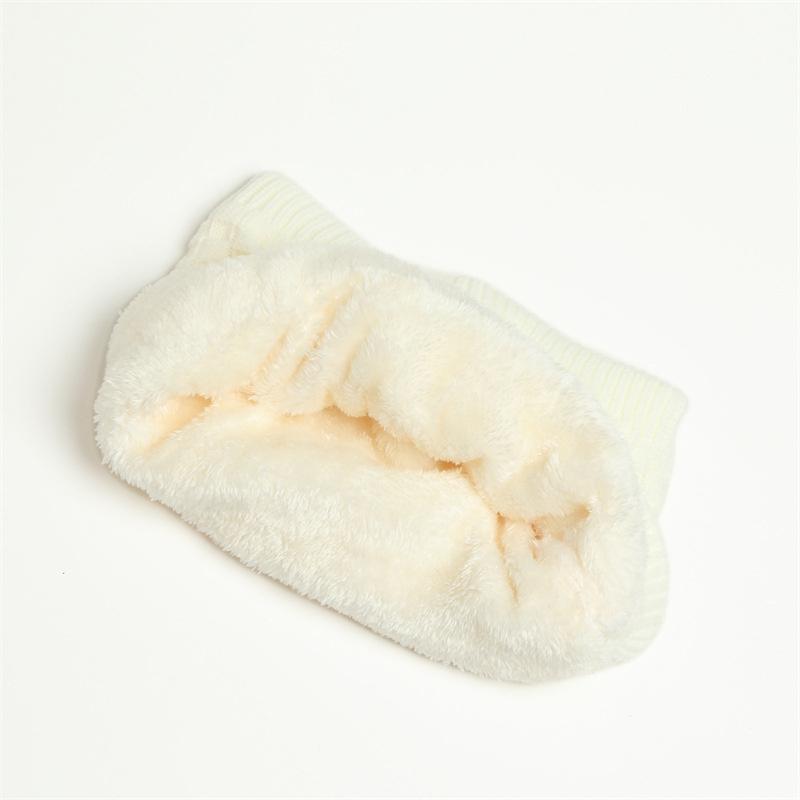  Fashion Warm Winter Ring Scarf Solid Color Soft Plush Thick Knited False Collar Women Neckerchief Face Mask Muffler Wrap