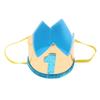 Sky-Blue Crown Hat Birthday Crown for Kids Party Hat Hairband Adorable Birthday Photo Prop Wedding Baby Shower Graduation