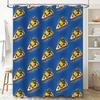 Pizza Shower Curtain Funny Kitchen Decor Bathroom Set Waterproof Novelty Home Decor Anime Japanese Kawaii Aesthetic Wall Art Gif