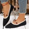 Fashion 2025 New Women Flats Shoes Casual Breathable Shoes Women Comfort Walkers Flat Sneakers Women Pointed Hollow Fly Weaving Loafers