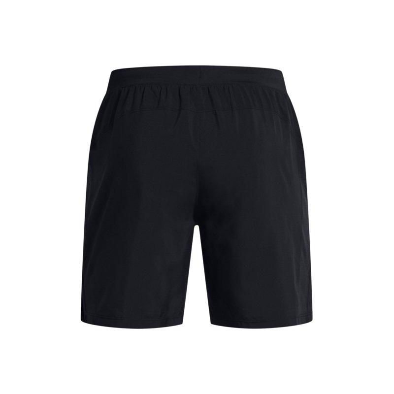 Under Armour Logo Print Quick-Dry Drawstring Mid-Waist Casual Shorts Men Bottoms Black 1382620-001