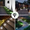 5PCS 8LED Super Bright Solar Buried Light, Outdoor IP44 Waterproof, Automatic Closing and Opening, Warm Light, White Light