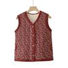 YUZHAOLIN Women's Mid-Aged & Elderly Thickened Velvet-Lined Cotton Vest
