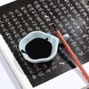 Calligraphy Brush Rest & Ink Dish Set: Ceramic Palette, Pen Holder, Inkstick Stand, Inkwell, Inkstone, and Brush Washer.